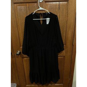 NWT | Torrid Mini Clip Dot Voluminous Babydoll Dress